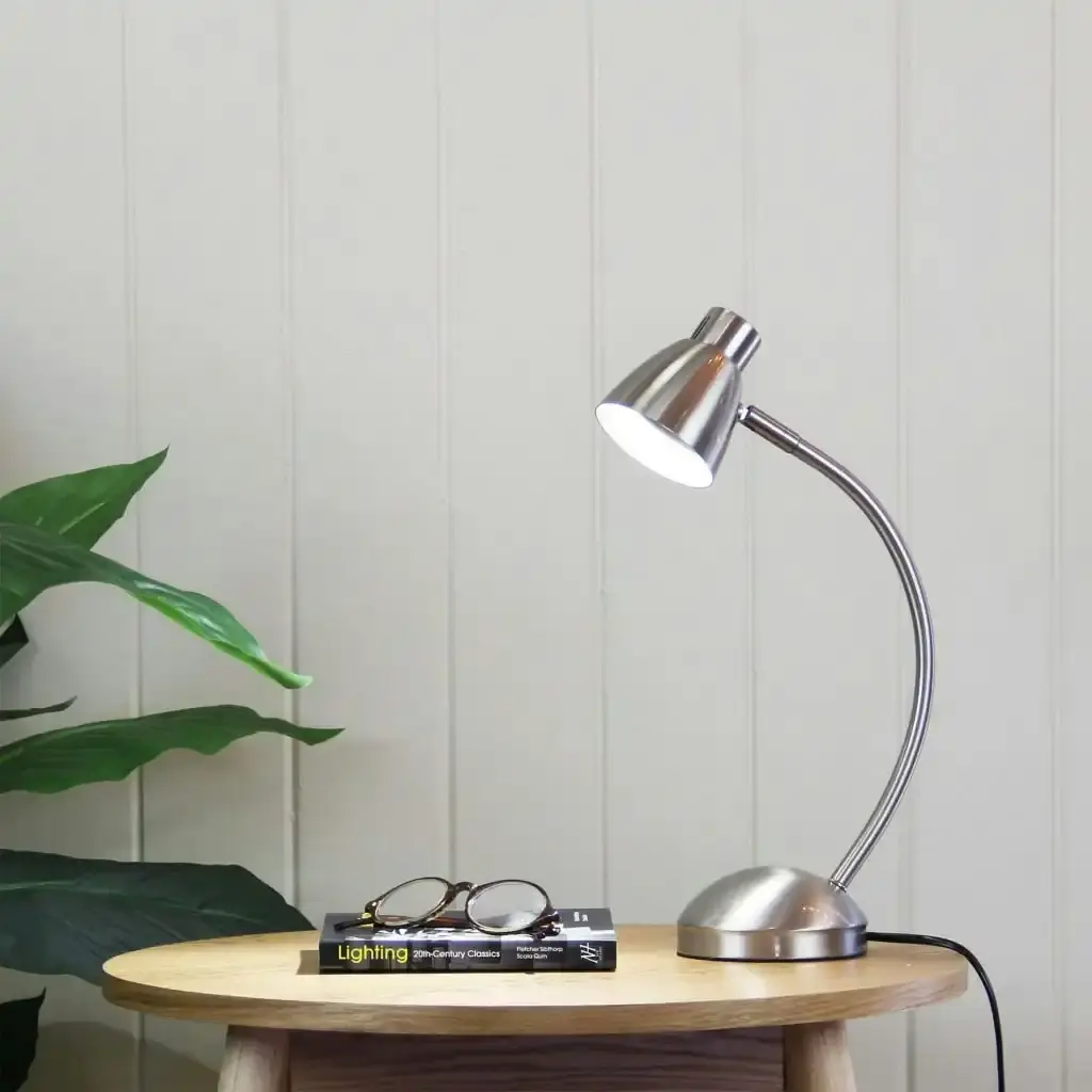 NEX ON-OFF Brushed Chrome Touch Lamp