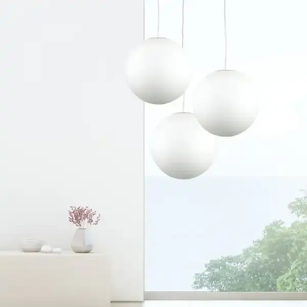 PHASE 30 White Acrylic Sphere Pendant