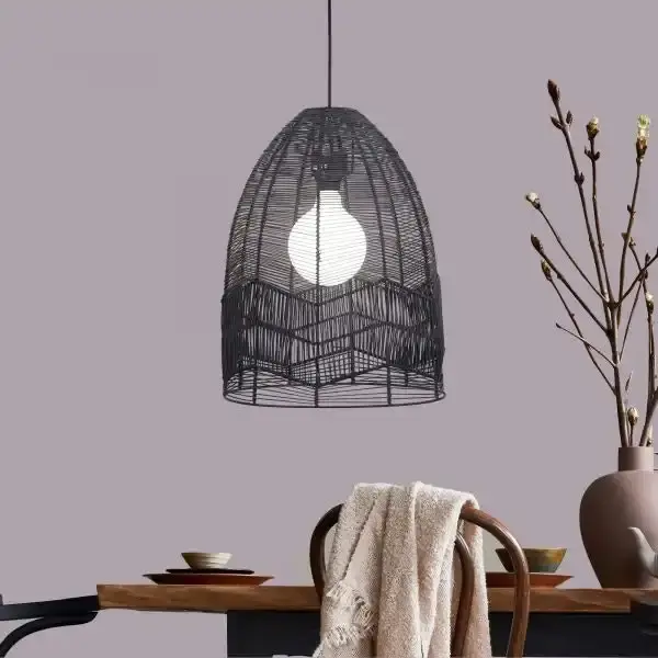 SERANG 35 Black Cane Pendant Shade Only