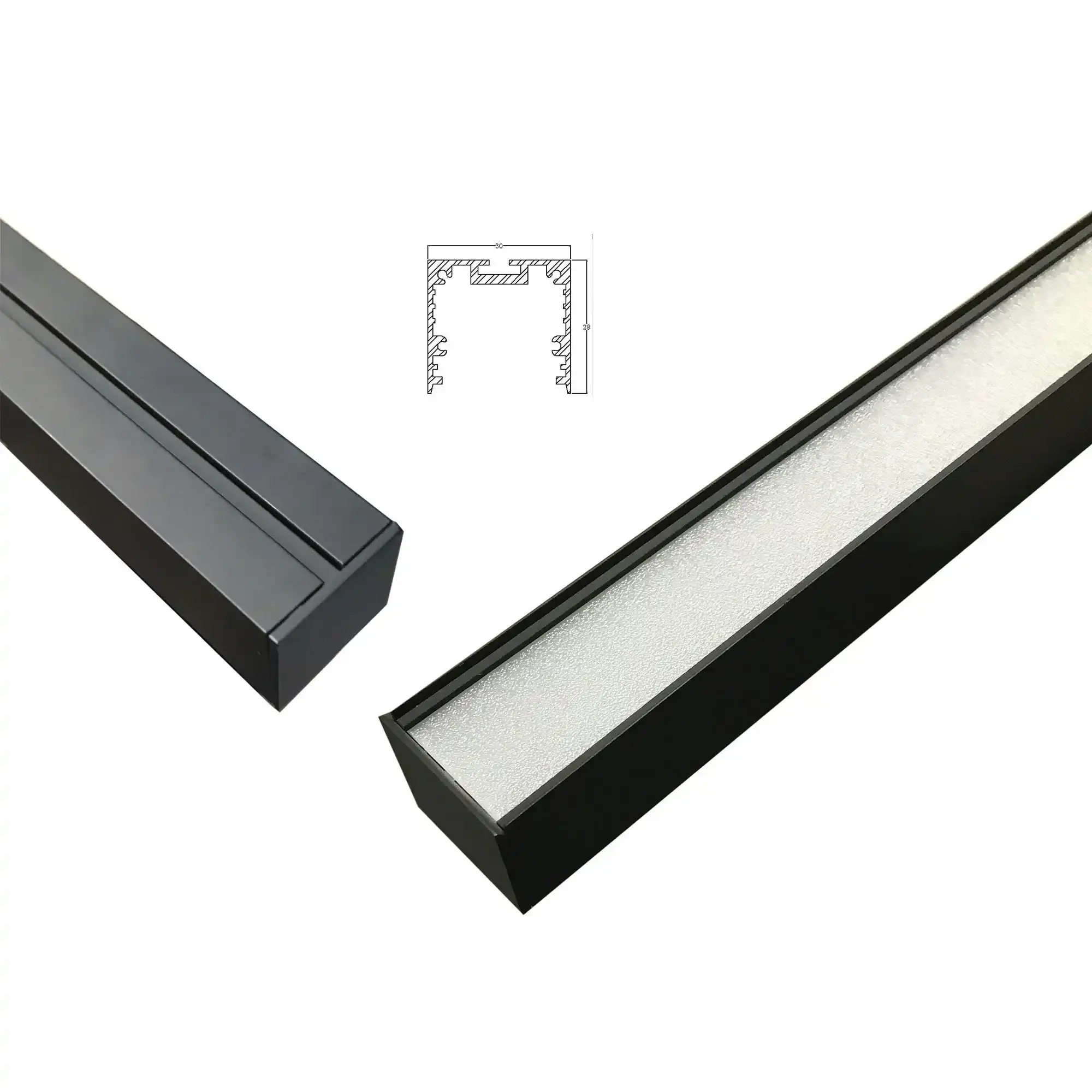 SHARD.1500 CCT Slimline LED Pendant Black