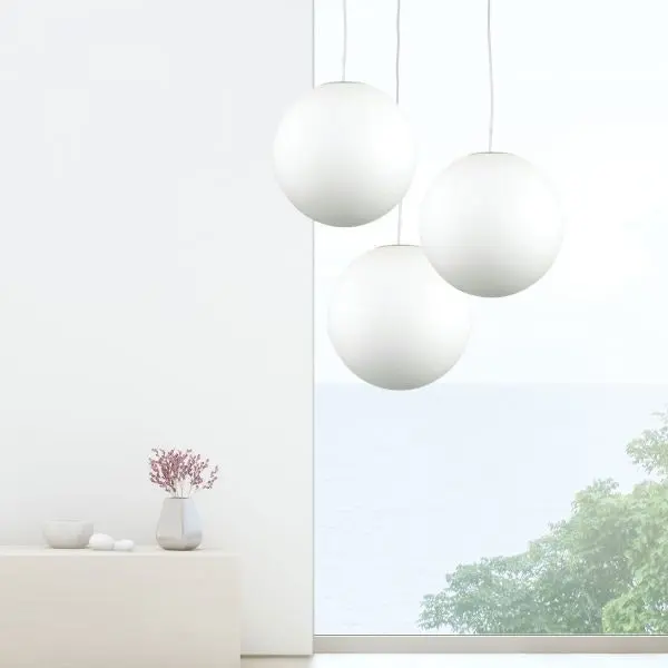 PHASE 50 White Acrylic Sphere Pendant