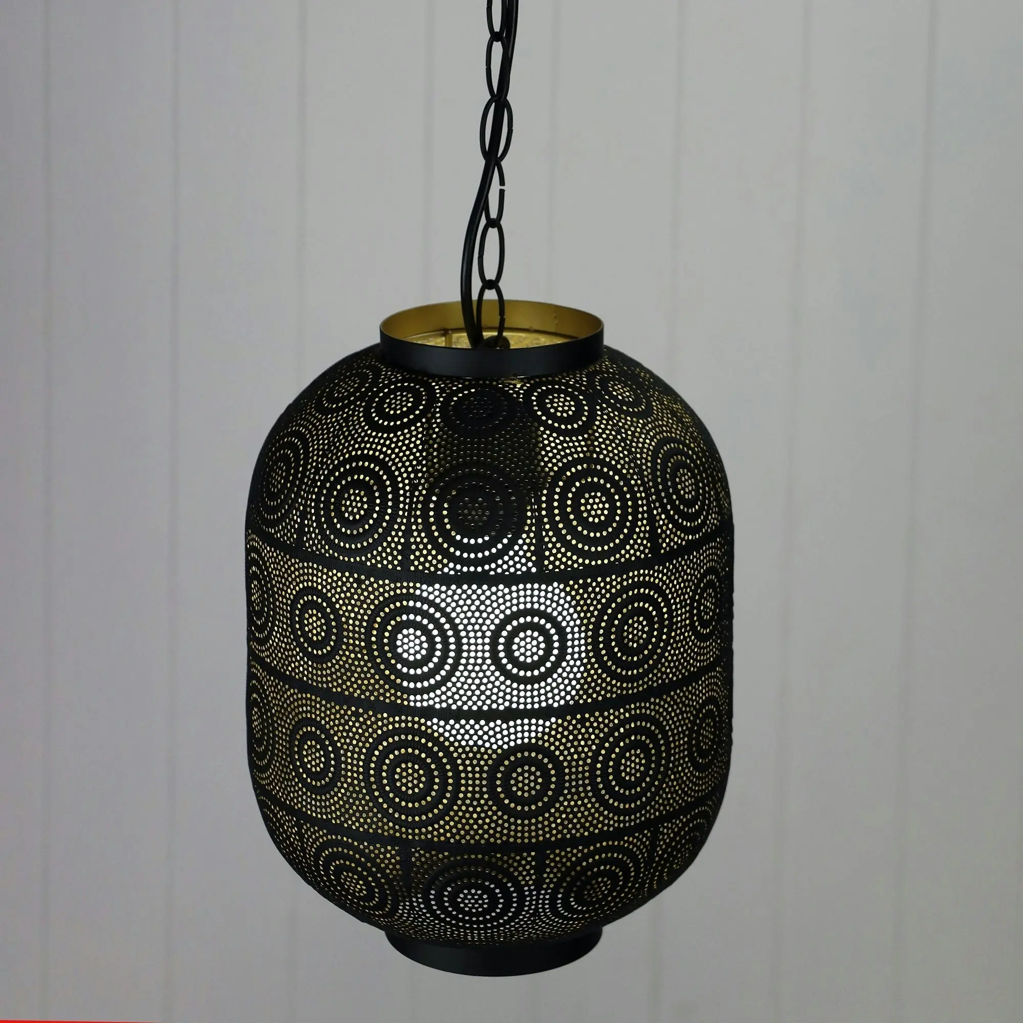 ALHAMBRA.25 Pendant Light Laser Cut Metal Pendant with Gold Inner