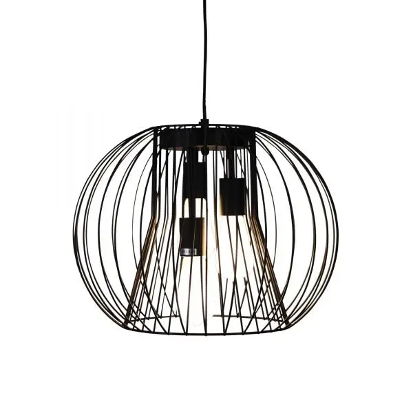 MALO.45 Black Wire 3 Light Pendant