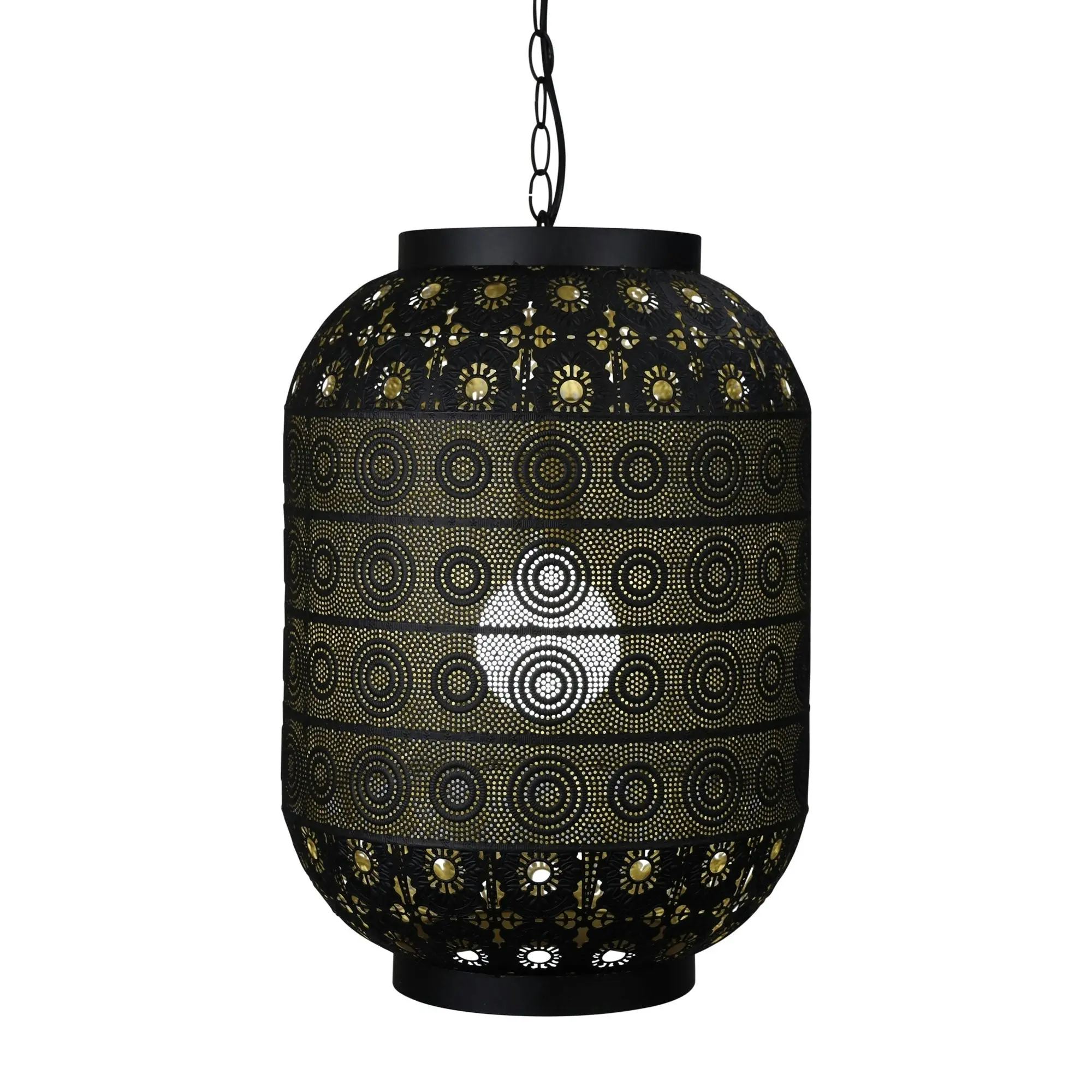 ALHAMBRA.35 Pendant Light Laser Cut Metal Pendant with Gold Inner