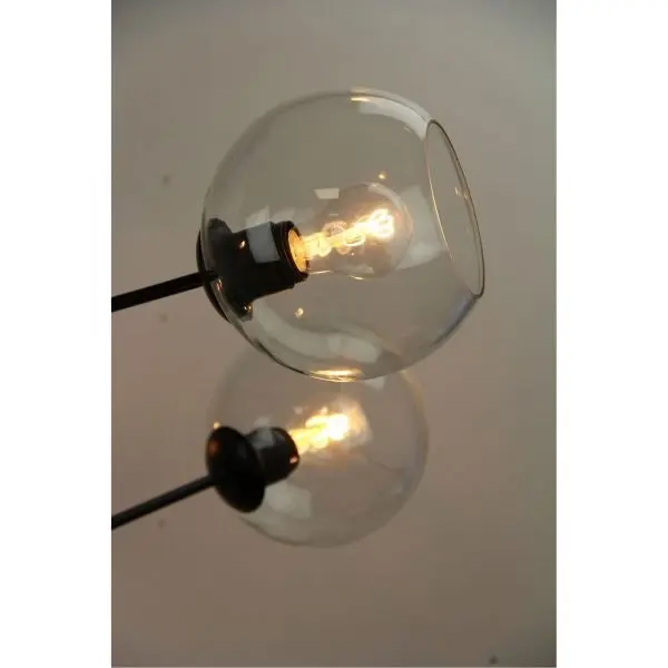 RIPLEY.6 6-Light Satellite Pendant Black