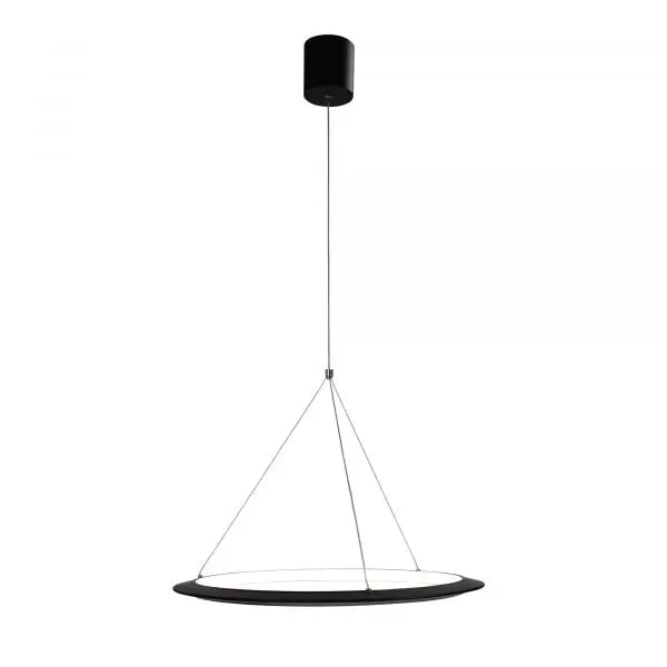 SATURN.60 CCT Modern LED Halo Pendant Black