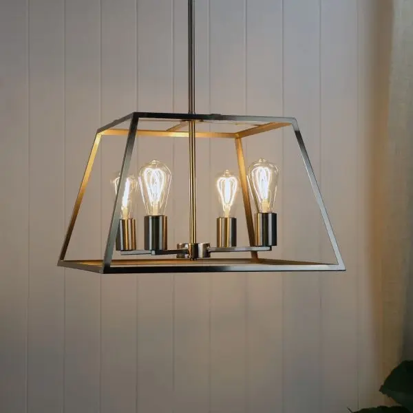 SOUTHPORT 48 4 Light Urban Retro Pendant Black