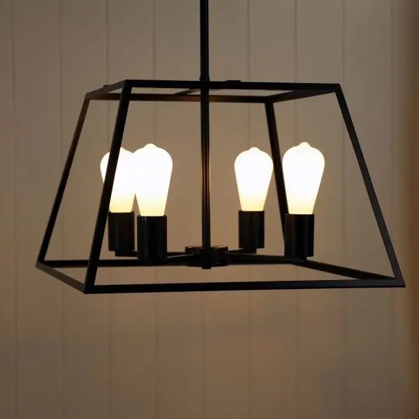 SOUTHPORT 48 4 Light Urban Retro Pendant Black