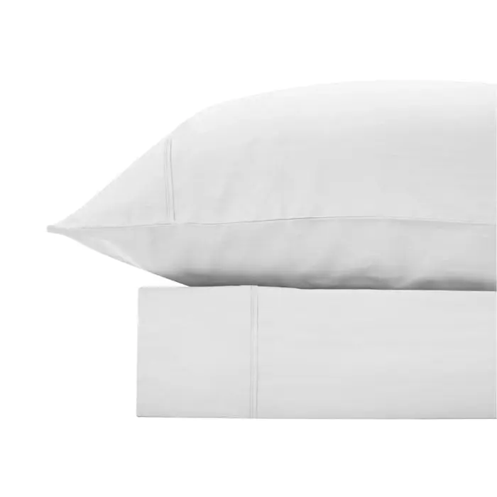 Bas Phillips Bamboo & Cotton 400TC Blend Sheet Set - WHITE