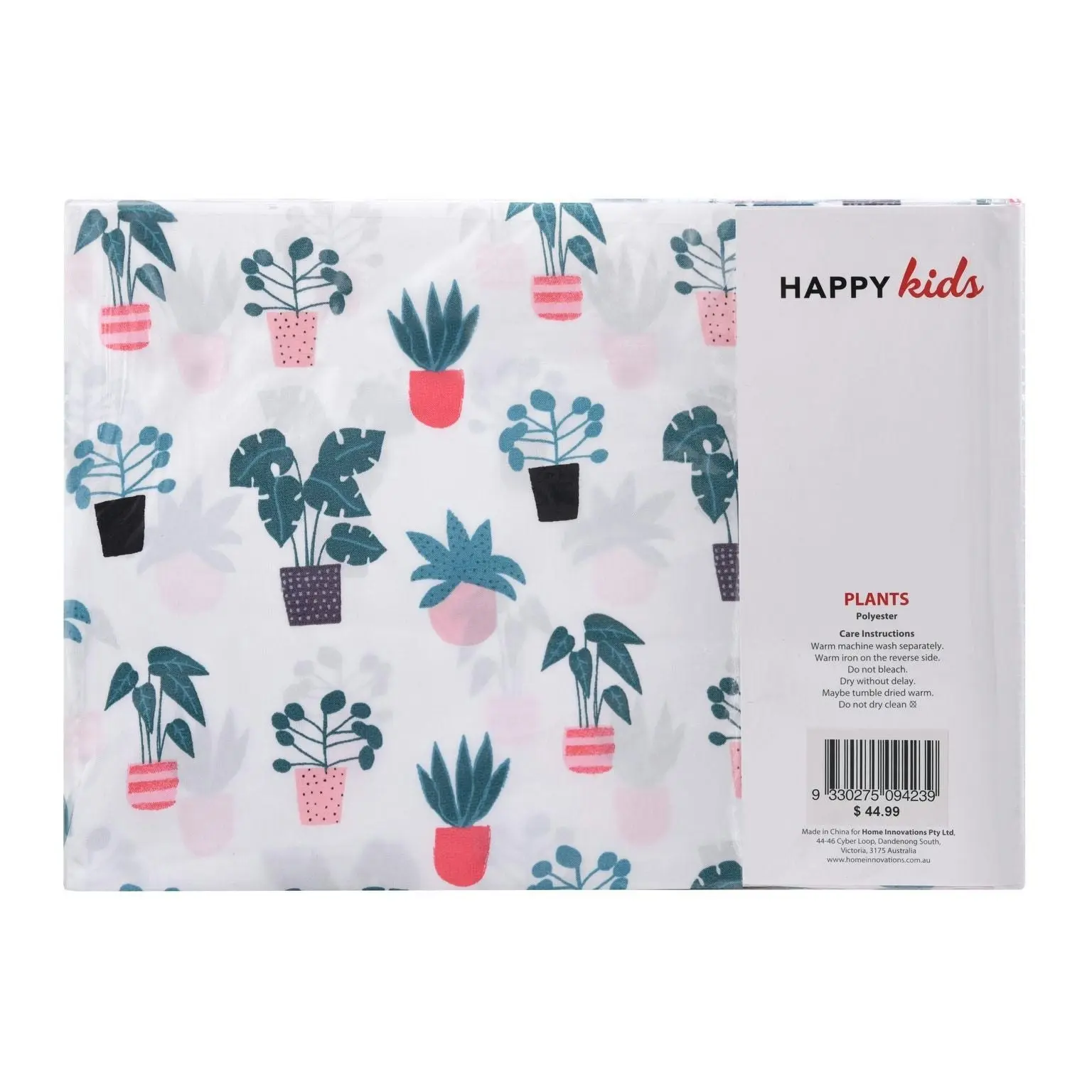 Happy Kids Plant Printed Microfibre Sheet Set