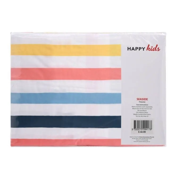 Happy Kids Seaside Printed Microfibre Sheet Set