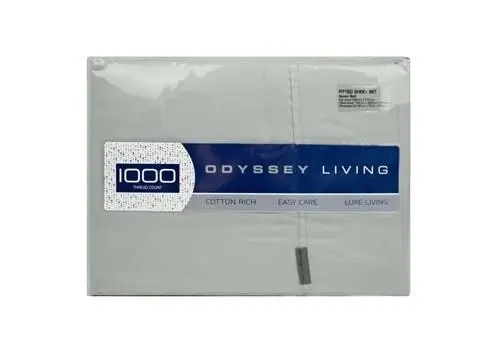 Odyssey Living 1000TC Cotton RICH Sheet Sets - Silver