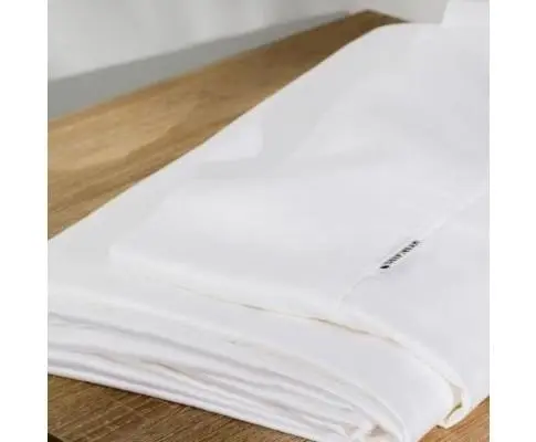 100% Organic Bamboo Flat Sheet A White