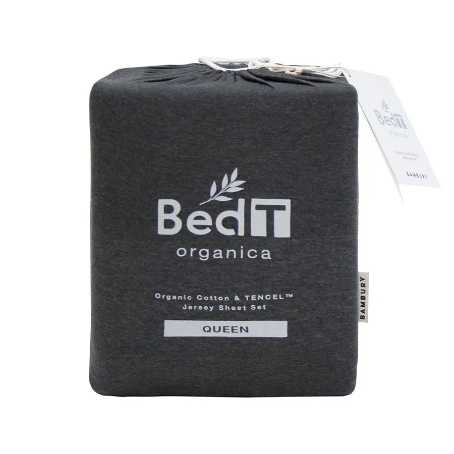 Bambury BedT Organica Sheet Set - Charcoal