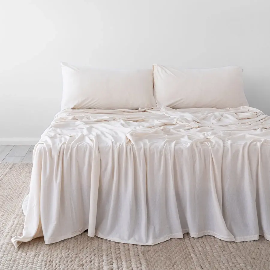 Bambury BedT Organica Sheet Set - Stone