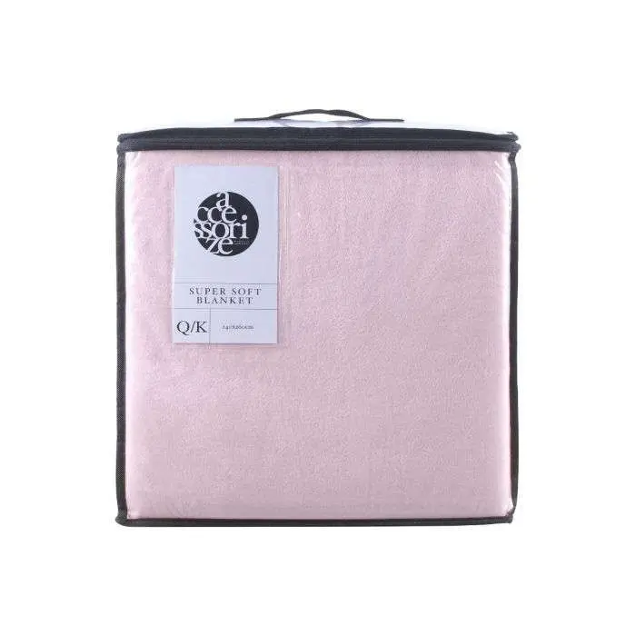 Accessorize SUPER SOFT BLANKETS BLUSH