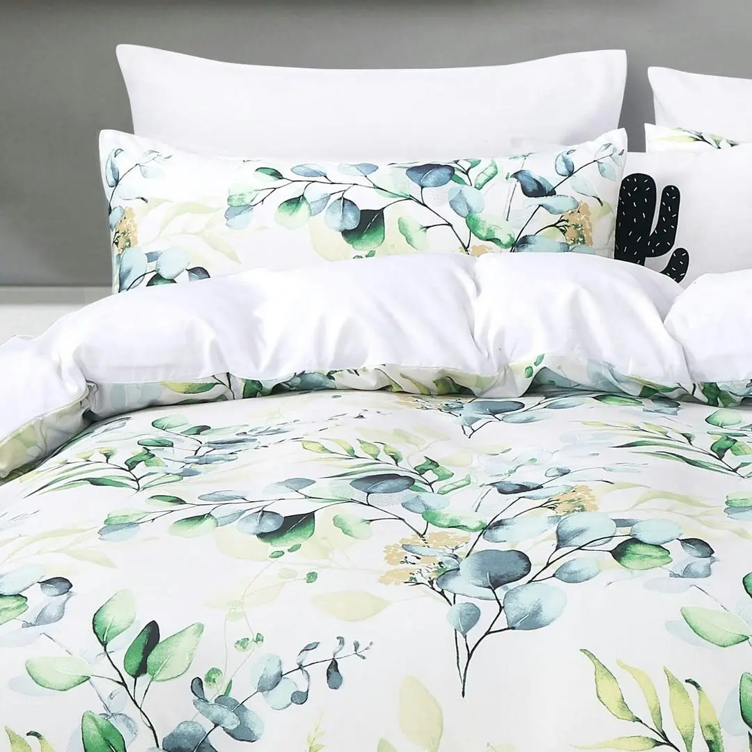 Luxton Adia Leaf Yellow Green Quilt Cover Set