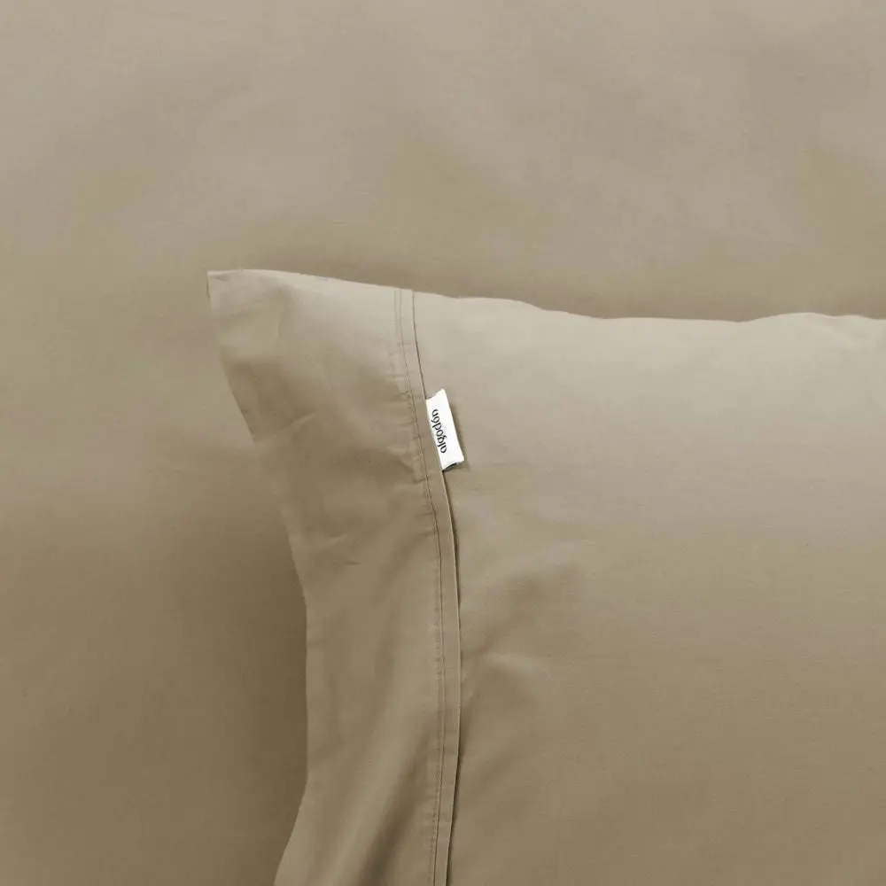 Algodon "300TC Cotton" FITTED SHEET Combo Set - STONE