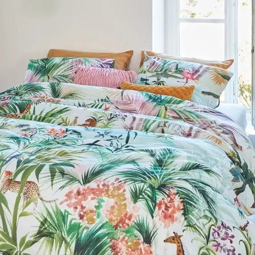 Bedding House Cotton Percale Paradise Lost Multi Quilt Cover Set