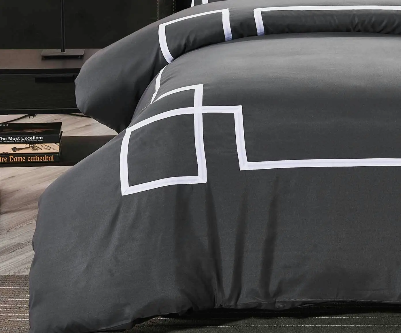 Luxton Burgess Charcoal Quilt Cover Set