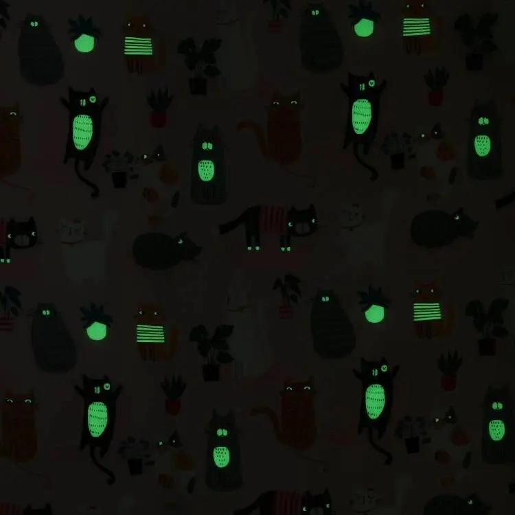 Happy Kids Miaow Glow in the Dark Quilt Cover Set