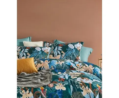 Gioia Casa Botanical Bella Microfibre Quilt Cover Set