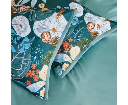 Gioia Casa Botanical Bella Microfibre Quilt Cover Set