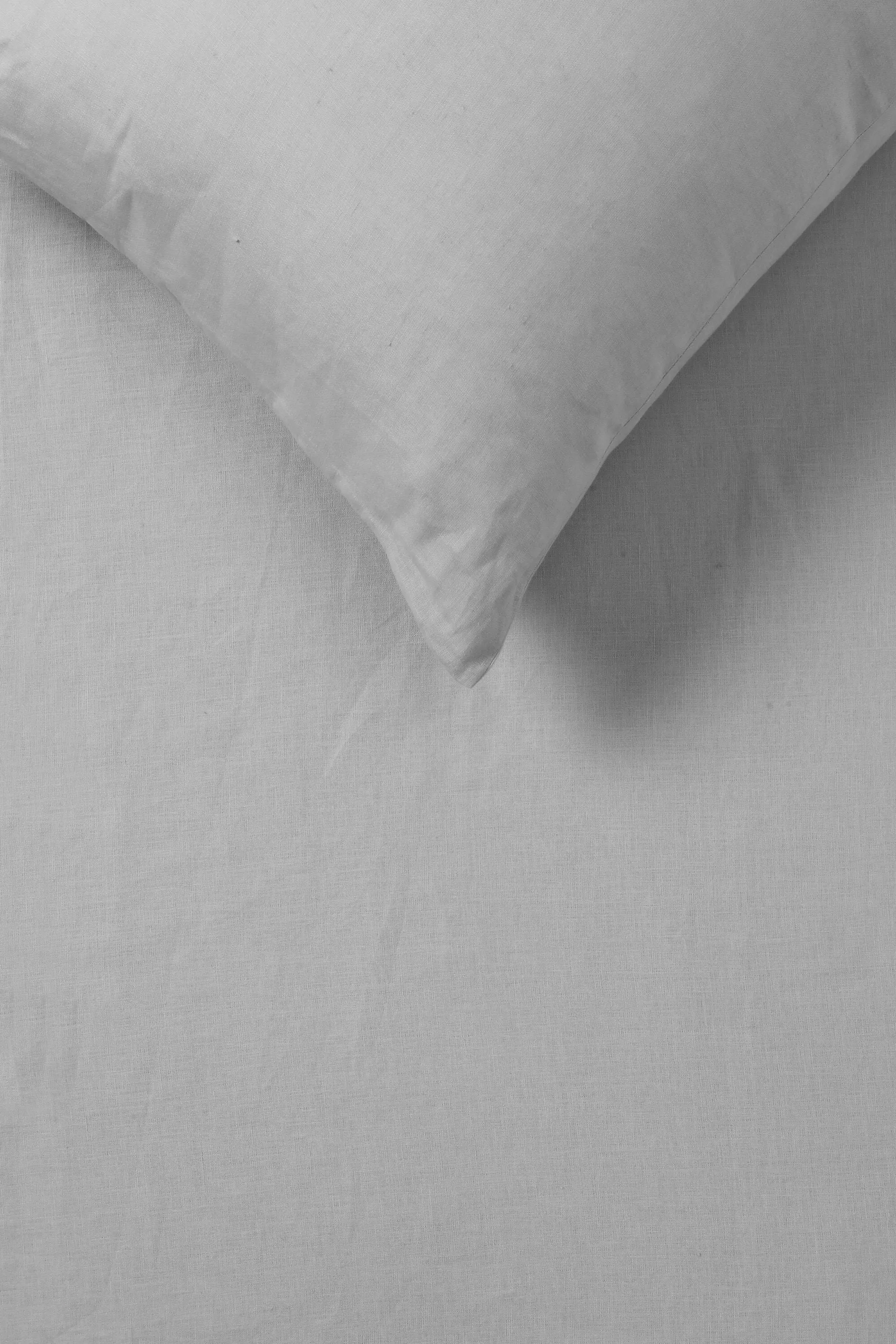 Vintage Design Silver 100% Hemp Quilt Cover Set