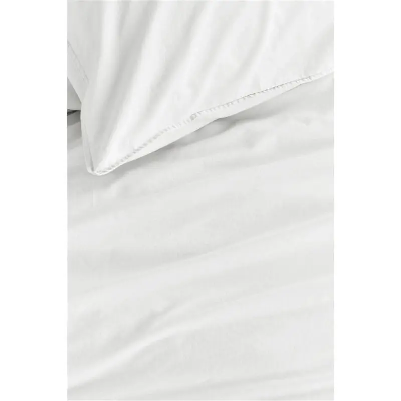 Bedding House Organic Cotton Basic White Cotton Quilt Cover Set