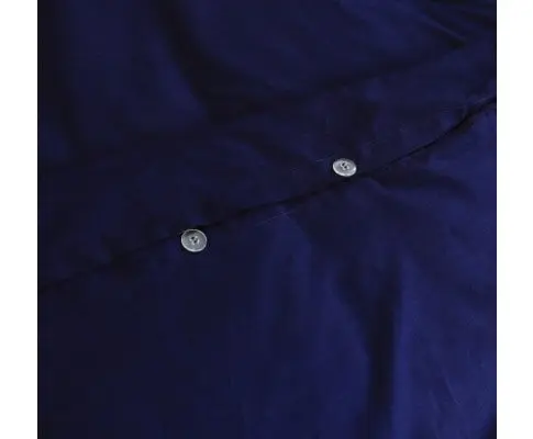 Elan Linen 100% Egyptian Cotton Vintage Washed 500TC Quilt Cover Set - Navy