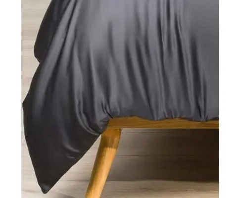 Organic Bamboo Duvet Cover Set A - Charcoal