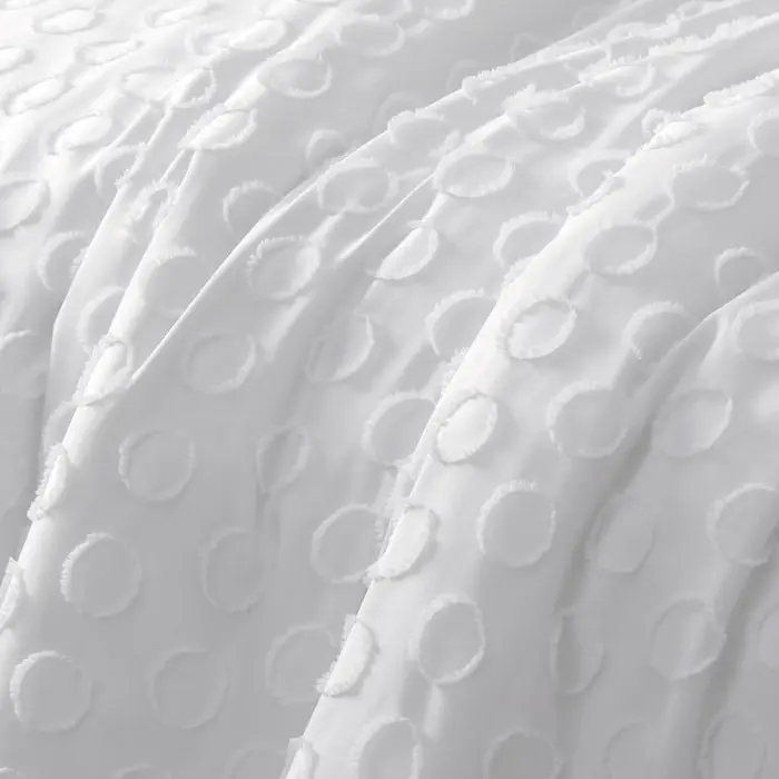 The Big Sleep White Circles Soft Touch Tufted Quilt Cover Sets