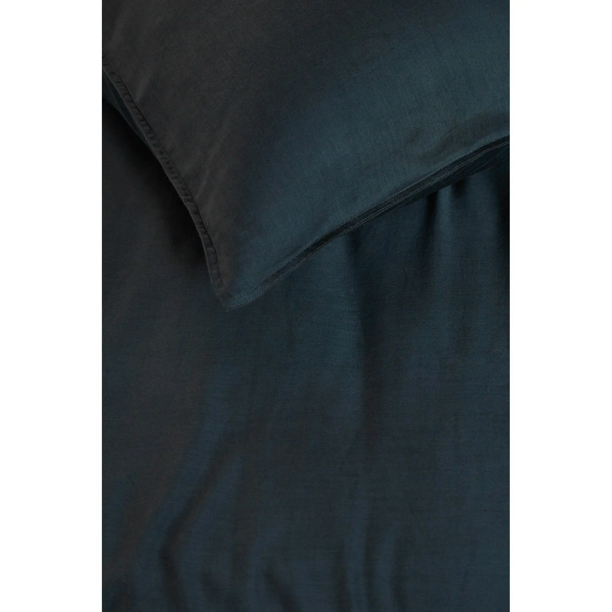 vtWomen Dark Blue Earth Cotton Sateen Quilt Cover Set