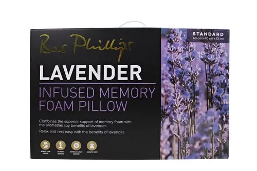 Bas Phillips Lavender Infused Memory Foam Pillow