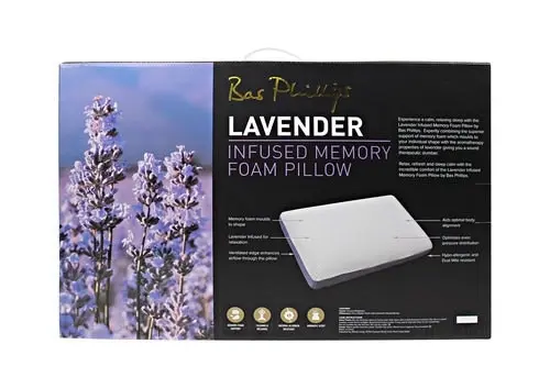 Bas Phillips Lavender Infused Memory Foam Pillow