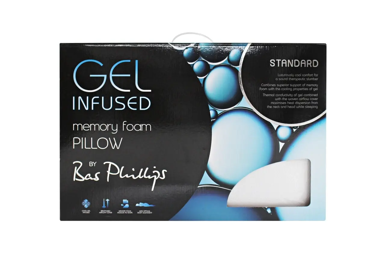 Bas Phillips Gel Infused Memory Foam Pillow