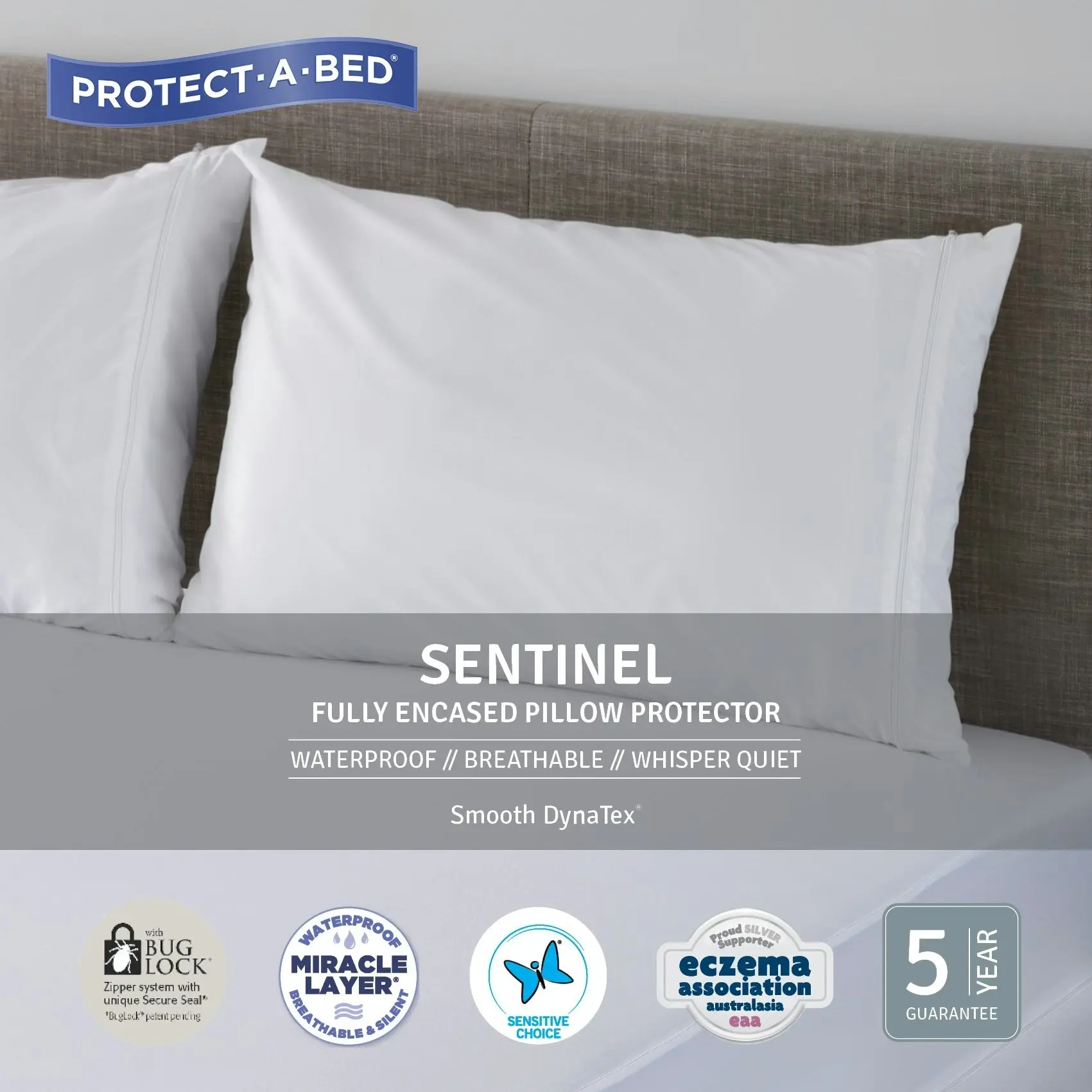 Protect A Bed Shield DynatexTM Encasement Waterproof Sleep Protectors & Pillow Protectors  ON SALE