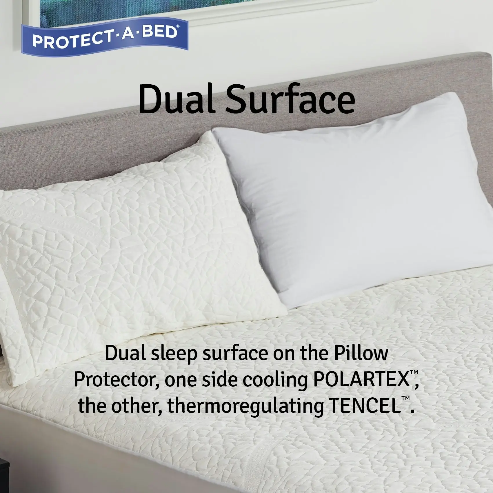 Protect A Bed Glacier Polartex Jacquard Fitted Waterproof Mattress & Pillow Protectors  ON SALE