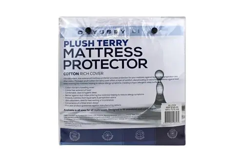 Odyysey Living Waterproof Plush Terry Mattress Protector