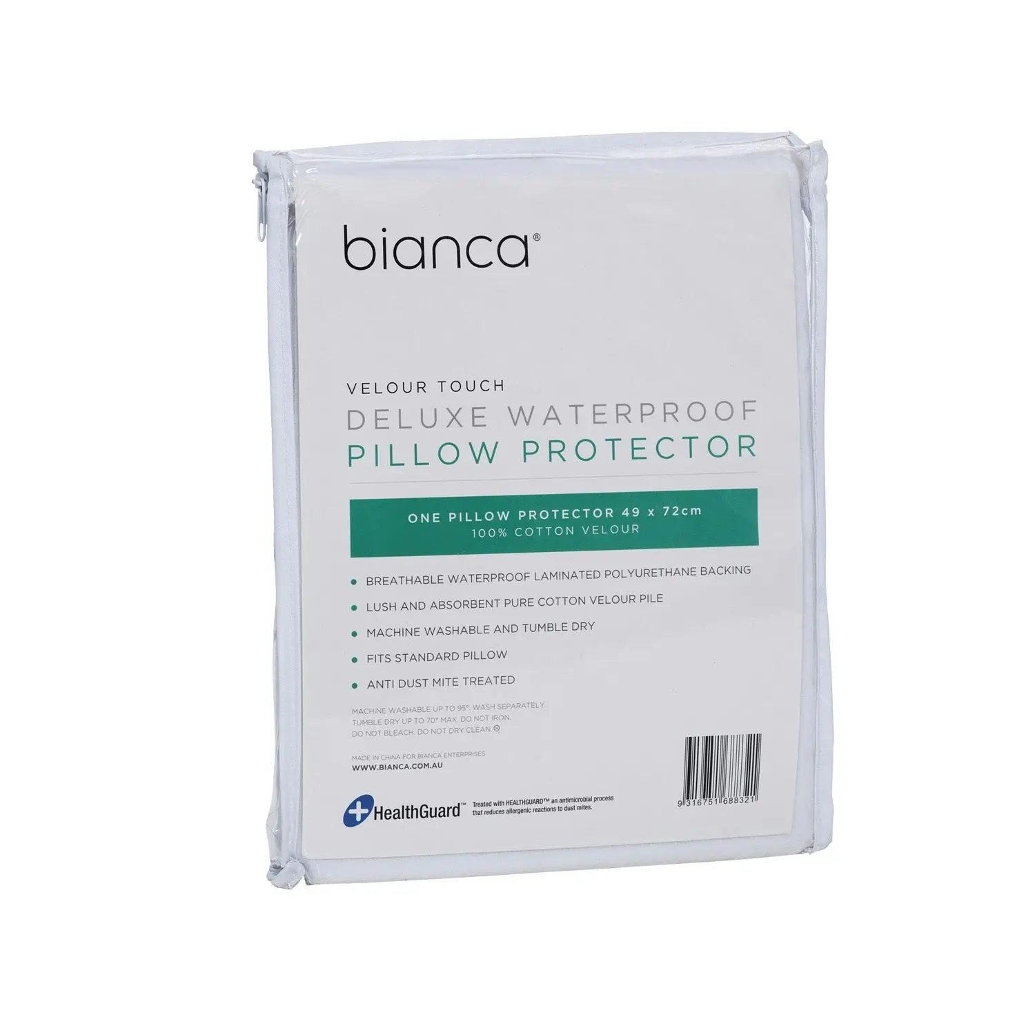 Bianca Bedding DELUXE WATERPROOF COTTON VELOUR MATTRESS PROTECTOR