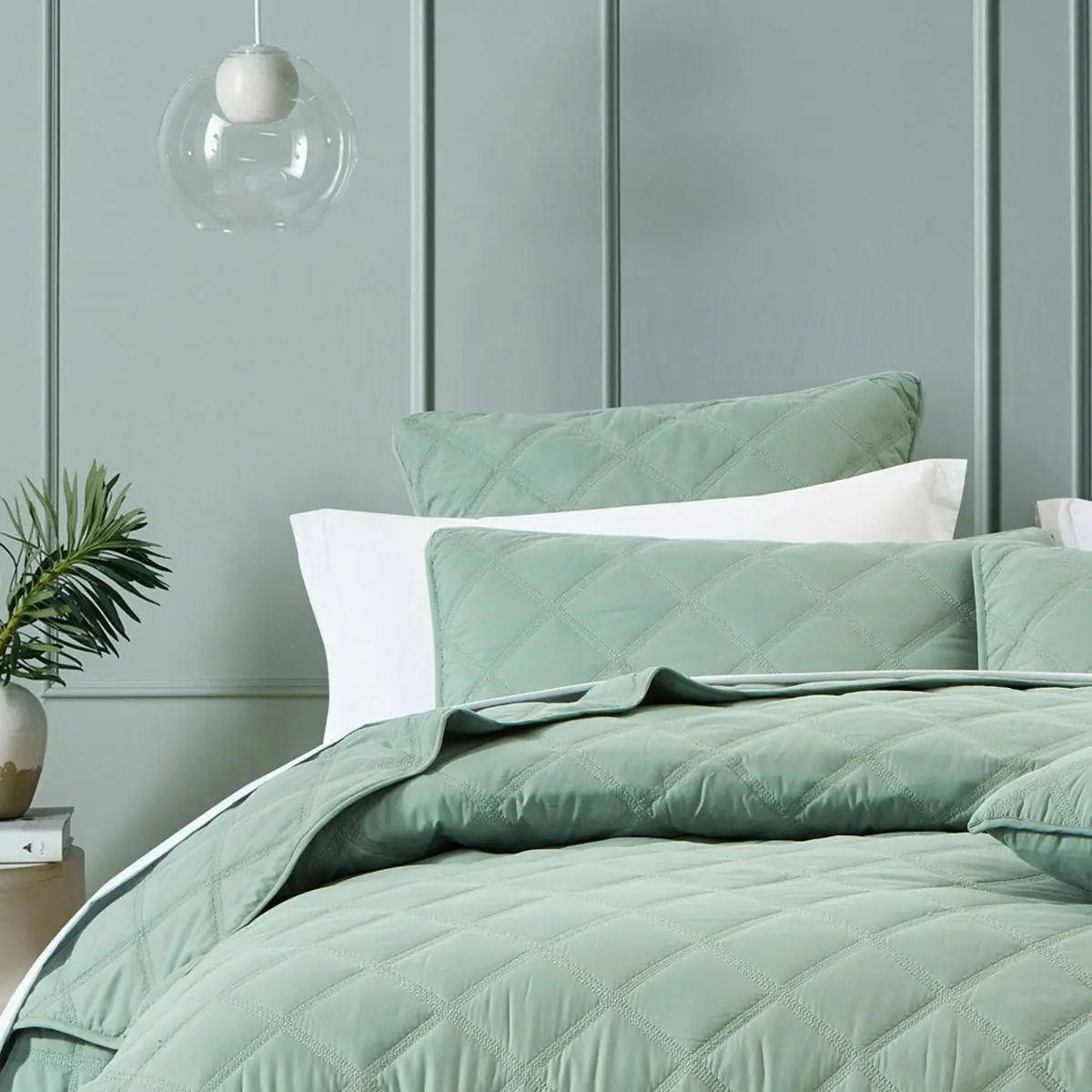 Bianca Bedding Barclay Olive Coverlet Set