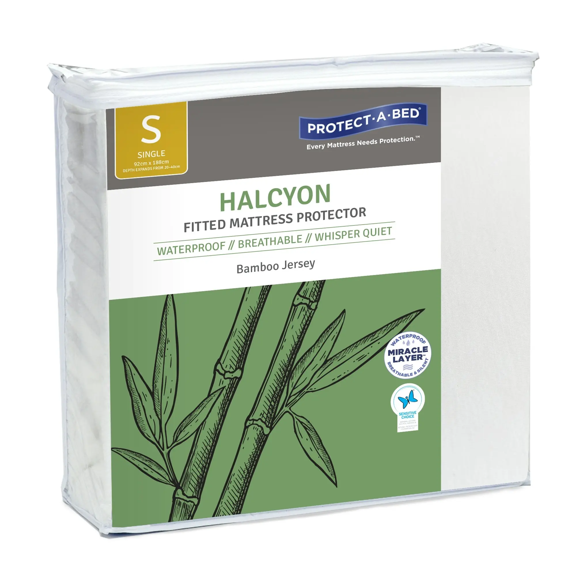 Protect A Bed Halcyon Jersey Fitted Waterproof Mattress & Pillow Protectors  ON SALE