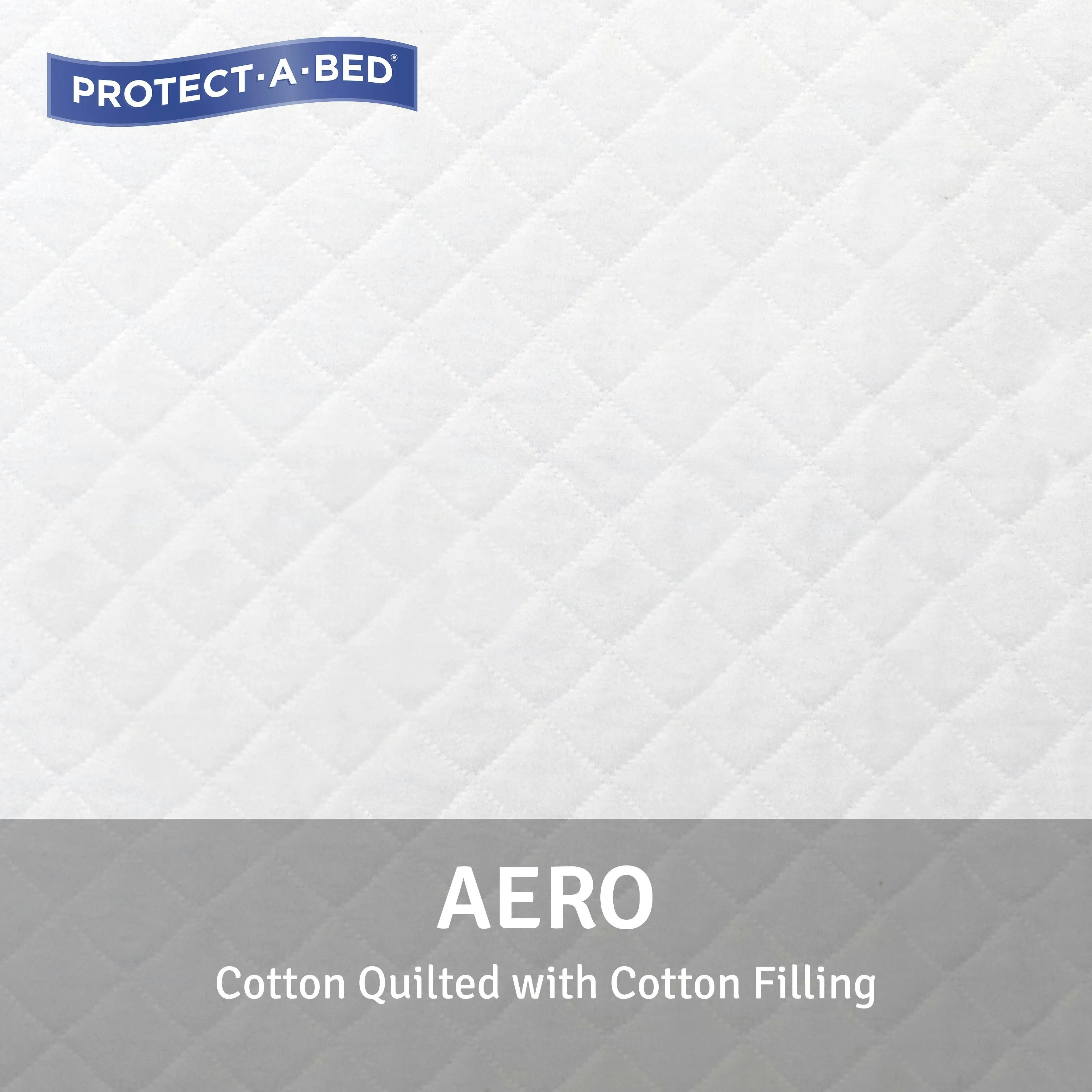 Protect A Bed Aero Cotton Quilted Fitted Waterproof Mattress & Pillow Protectors ON SALE