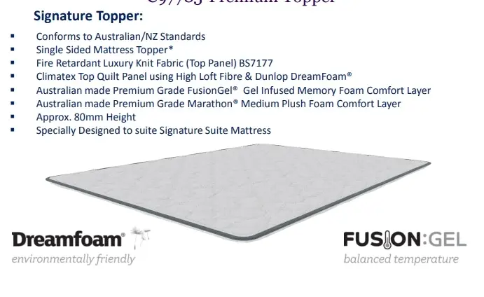 SleepMaker SIGNATURE TOPPER