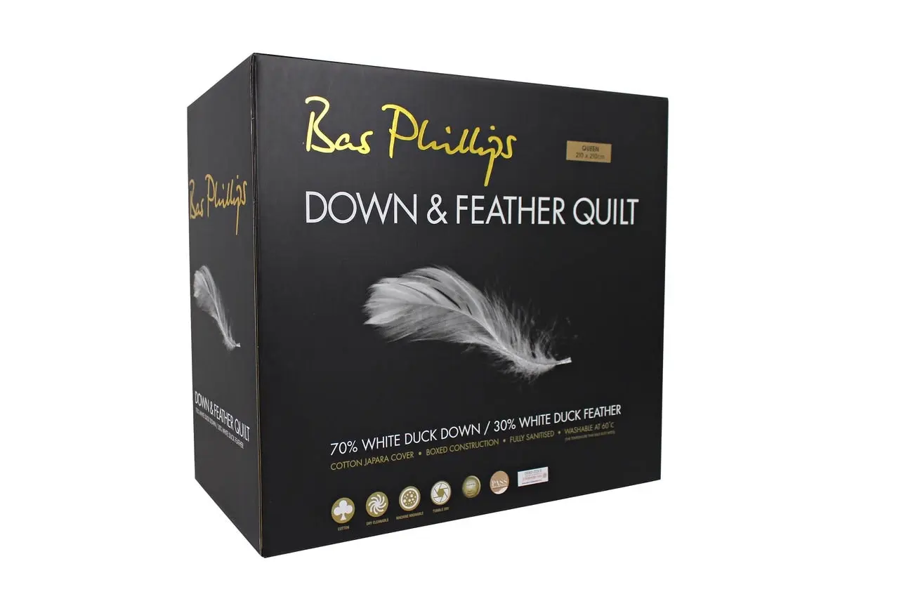 Bas Phillips 70/30 DUCK Down & Feather Quilt