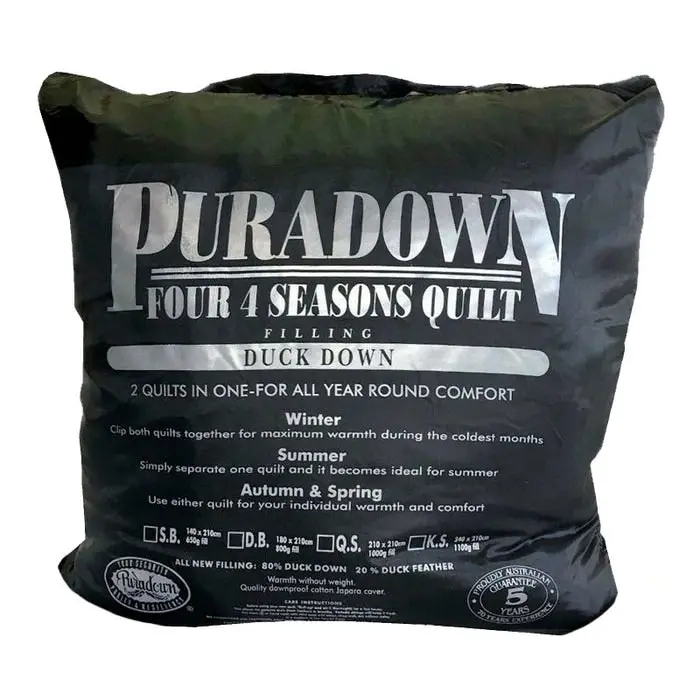 Puradown 80% Duck Four Seasons Quilt (2 in 1)