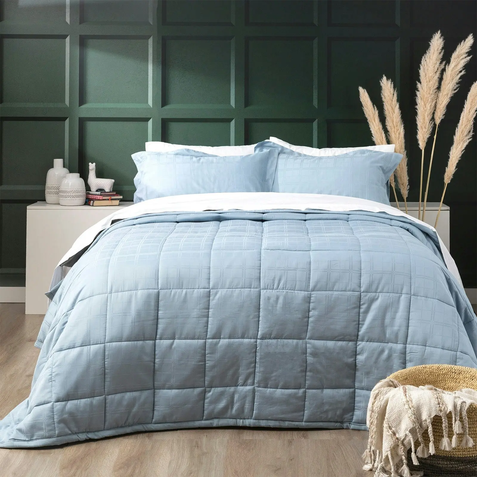 Ddecor Home Willow 500 TC Cotton Jacquard Comforter Set - 2 Colours