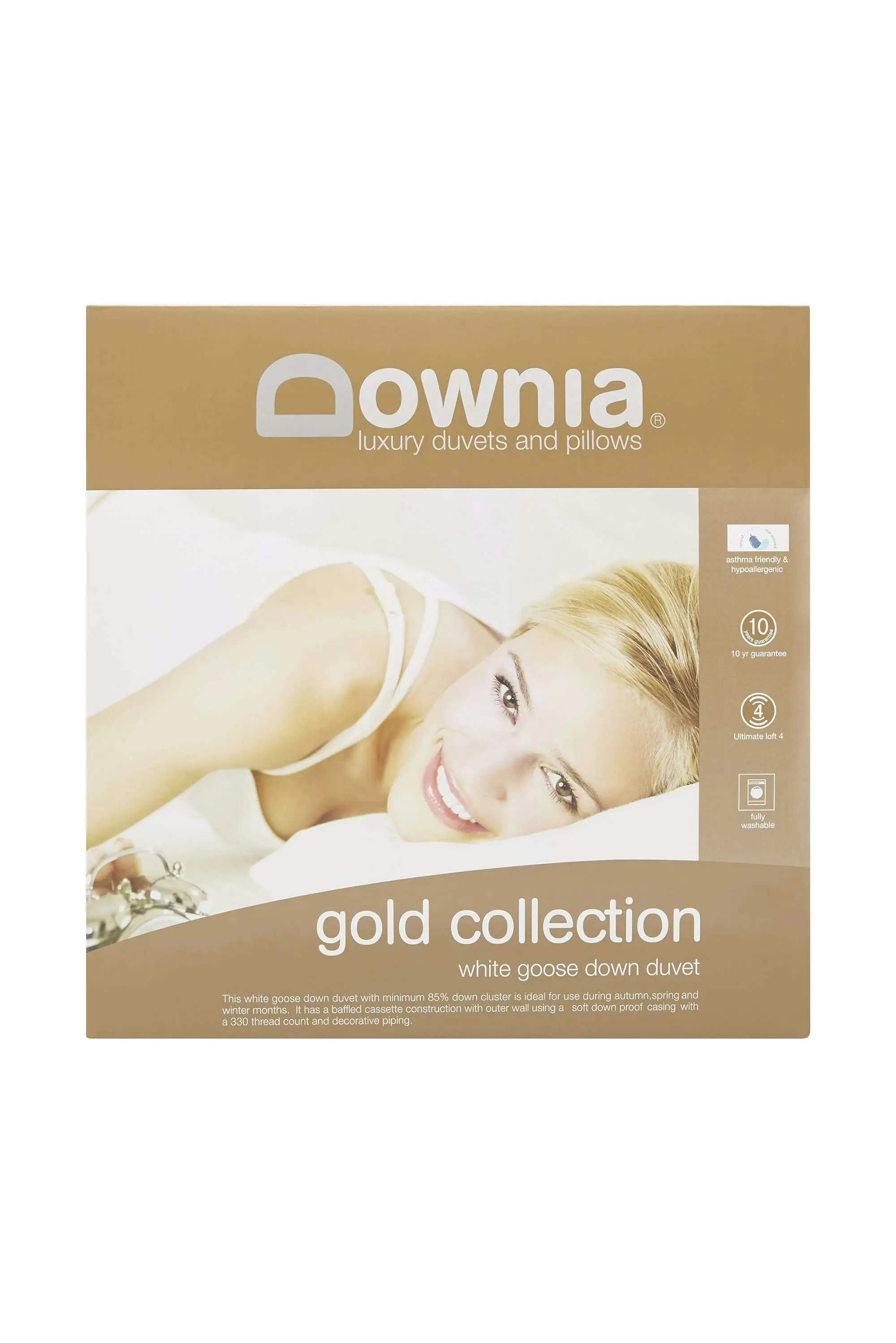 Downia Gold Collection 85 White Goose Down Quilt