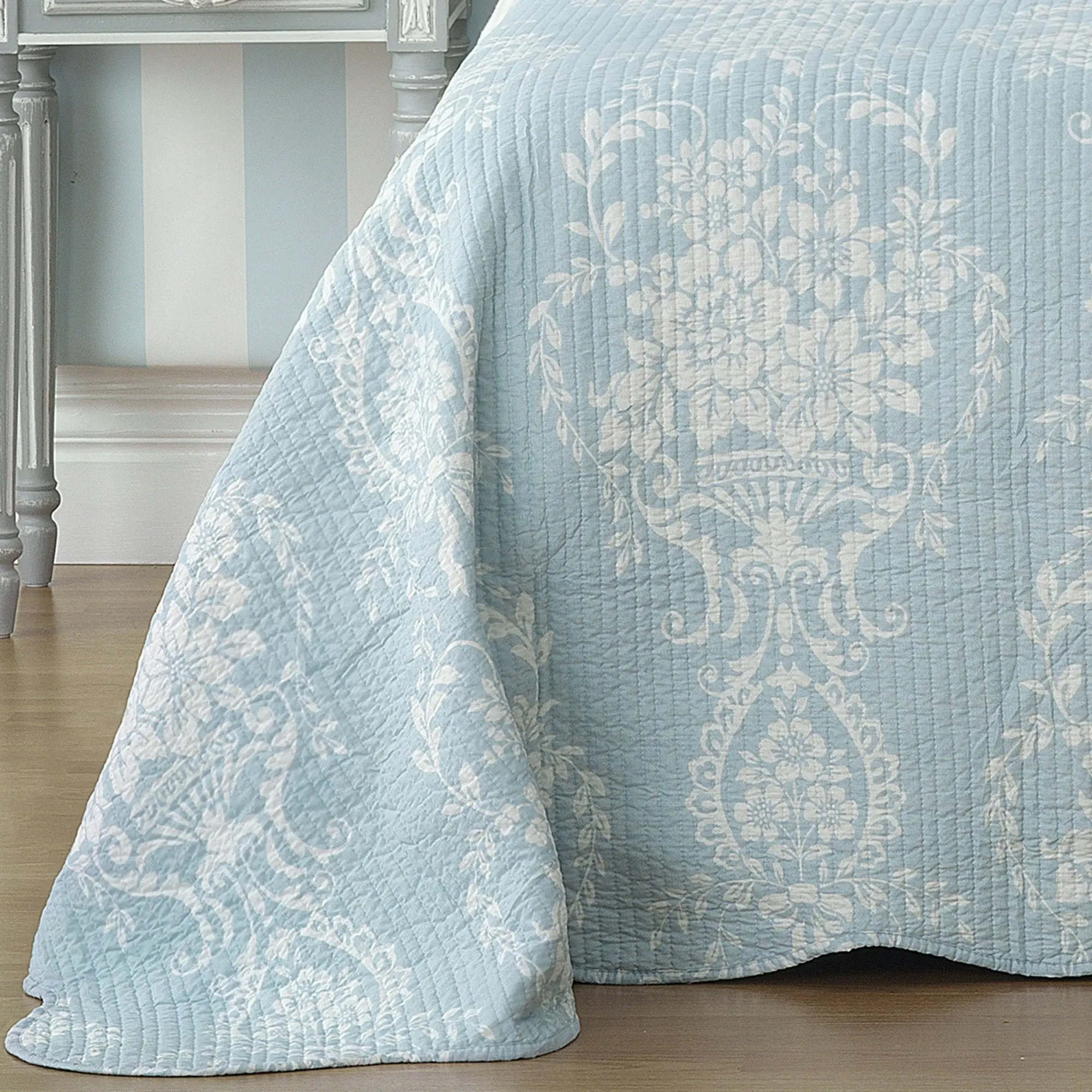 Bianca Bedding FLORENCE BEDSPREAD SET BLUE