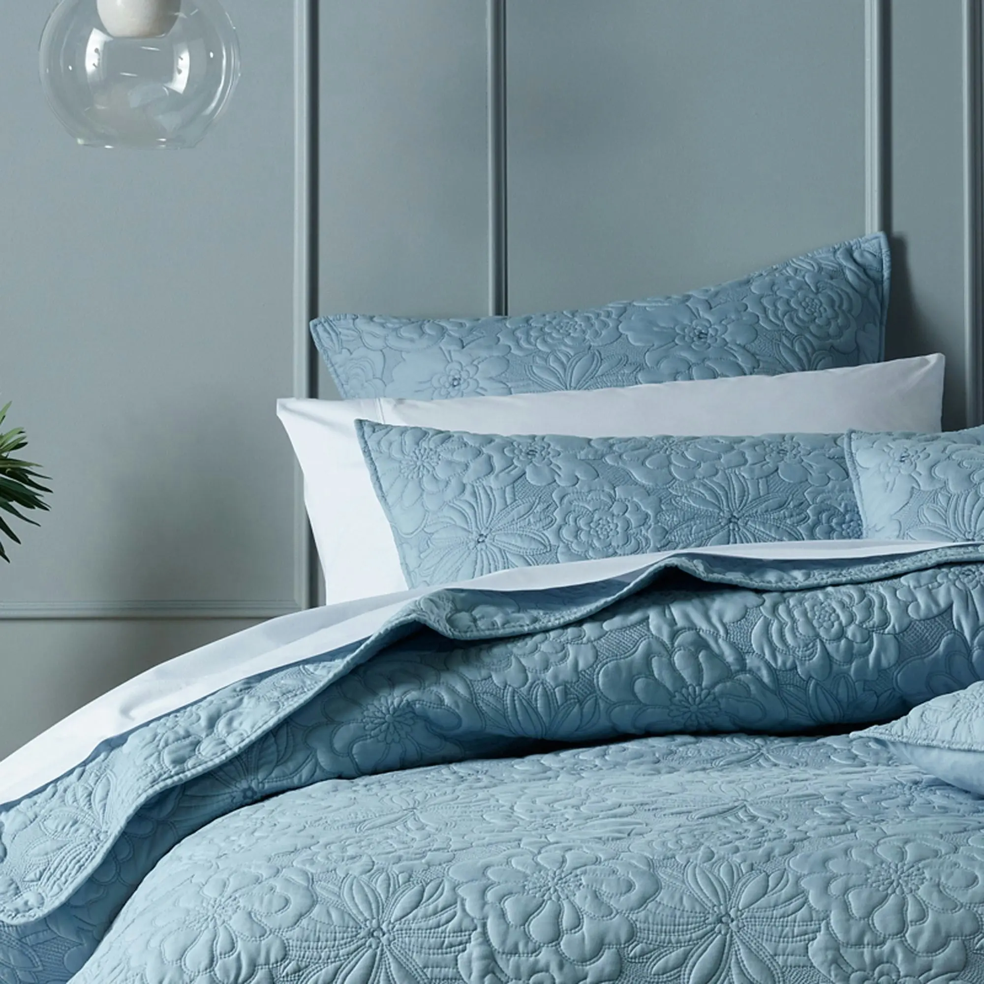 Bianca Bedding SABRINA BEDSPREAD SET PROVINCIAL BLUE